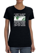 Sometimes I Don't Watch Anime T-shirt -SmartPrintsInk Designs