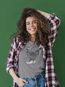 Christmas Chicken T-shirt -SmartPrintsInk Designs