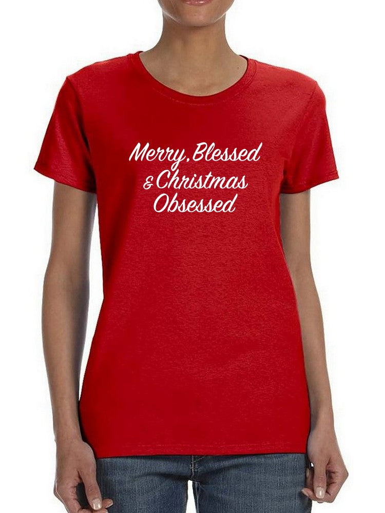 Merry And Christmas Obsessed T-shirt -SmartPrintsInk Designs