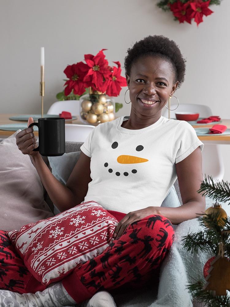 Happy Snowman T-shirt -SmartPrintsInk Designs