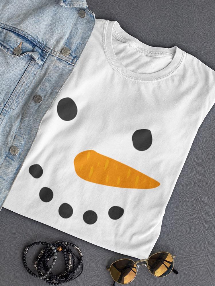 Happy Snowman T-shirt -SmartPrintsInk Designs