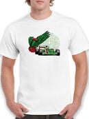 Racing Car And Mexican Eagle T-shirt -SmartPrintsInk Designs