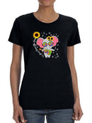 Elephant Playing The Guitar T-shirt -SmartPrintsInk Designs