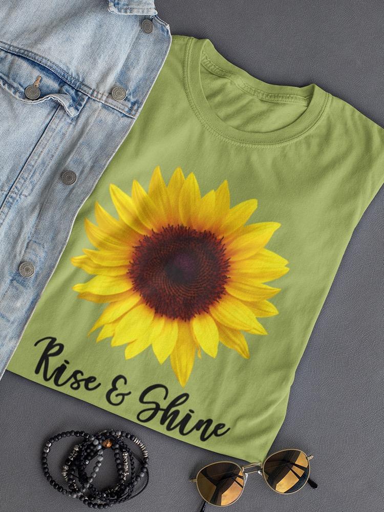 Rise And Shine Sunflower T-shirt -SmartPrintsInk Designs