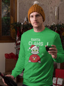 Santa Claws Sweatshirt -SmartPrintsInk Designs