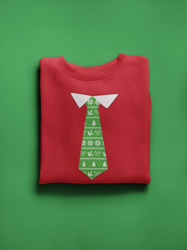 Christmas Tie Sweatshirt -SmartPrintsInk Designs