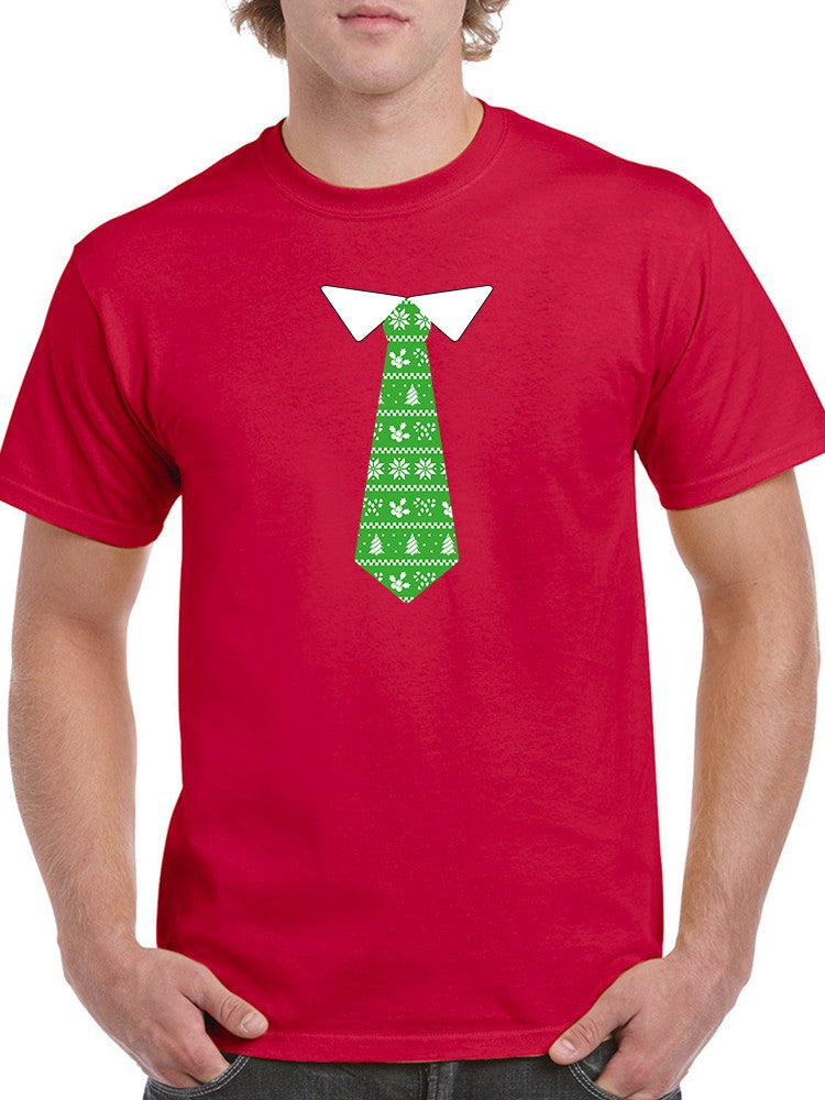 Christmas Tie T-shirt -SmartPrintsInk Designs