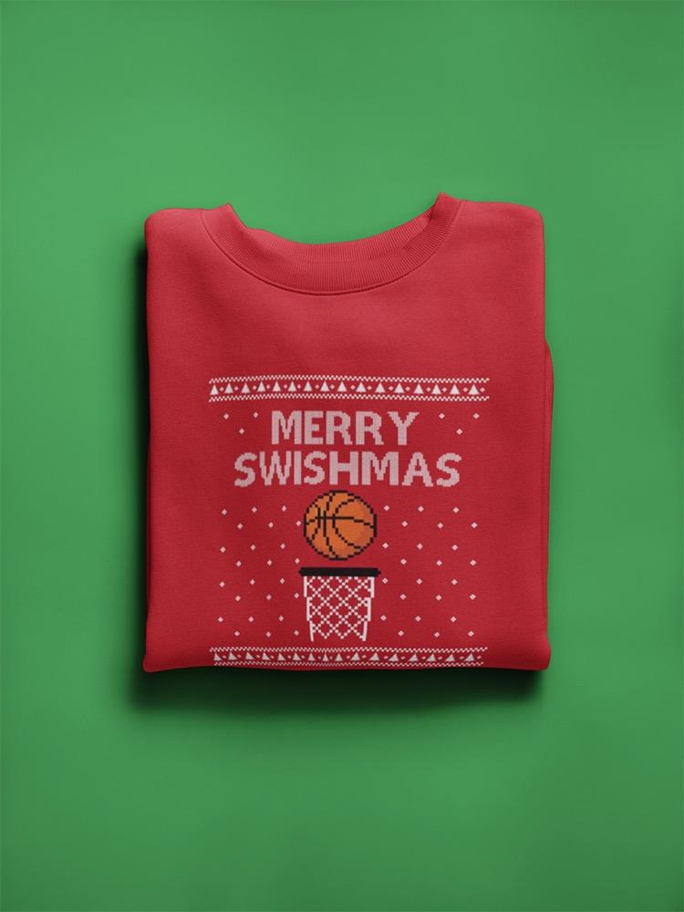 Merry Swishmas Sweatshirt -SmartPrintsInk Designs
