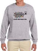 Tangled Lights, I'm Fine Sweatshirt -SmartPrintsInk Designs