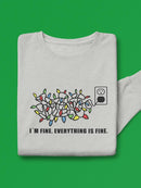 Tangled Lights, I'm Fine Sweatshirt -SmartPrintsInk Designs