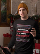 New President For Christmas Sweatshirt -SmartPrintsInk Designs