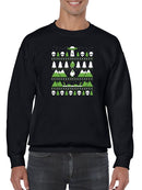 Cool Christmas Pattern Sweatshirt -SmartPrintsInk Designs