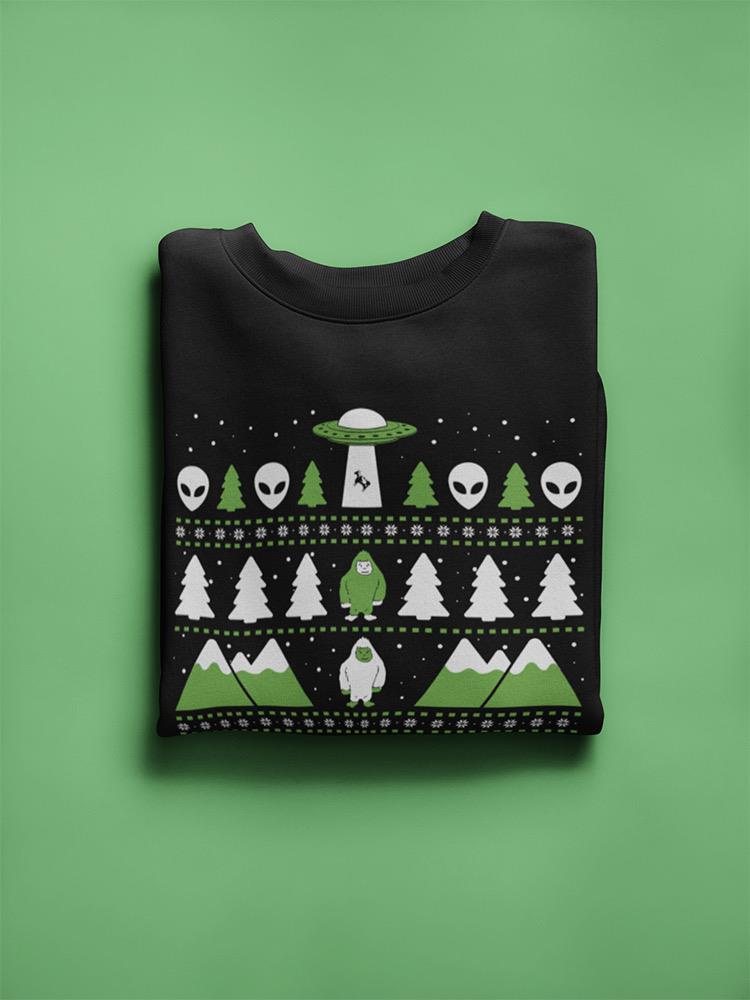 Cool Christmas Pattern Sweatshirt -SmartPrintsInk Designs