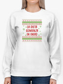 Diet Begins In January Sweatshirt -SmartPrintsInk Designs