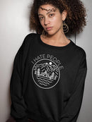 I Hate People Sweatshirt -SmartPrintsInk Designs