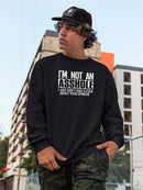 Don't Care About Your Opinion Sweatshirt -SmartPrintsInk Designs