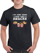 Just Here For The Snacks T-shirt -SmartPrintsInk Designs