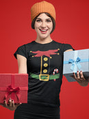 Elf With Candy Cane T-shirt -SmartPrintsInk Designs