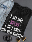 I Am Not Bossy Quote T-shirt -SmartPrintsInk Designs