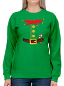 Elf Helper Christmas Sweatshirt -SmartPrintsInk Designs