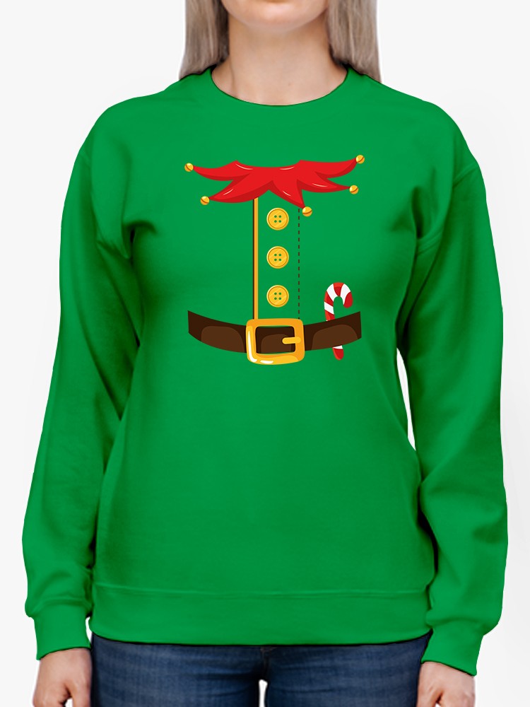 Elf Helper Christmas Sweatshirt -SmartPrintsInk Designs