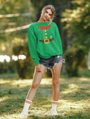 Elf Helper Christmas Sweatshirt -SmartPrintsInk Designs