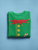 Elf Helper Christmas Sweatshirt -SmartPrintsInk Designs