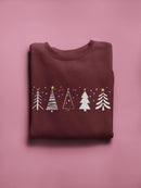 Christmas Trees Sweatshirt -SmartPrintsInk Designs