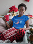 Christmas Flamingo T-shirt -SmartPrintsInk Designs