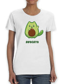 Avocado Kitten T-shirt -SmartPrintsInk Designs