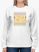 Cookie Taster Christmas Sweatshirt -SmartPrintsInk Designs