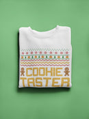 Cookie Taster Christmas Sweatshirt -SmartPrintsInk Designs