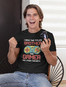 Brother And Gamer T-shirt -SmartPrintsInk Designs