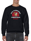Old Fashioned Christmas Spirit Sweatshirt -SmartPrintsInk Designs