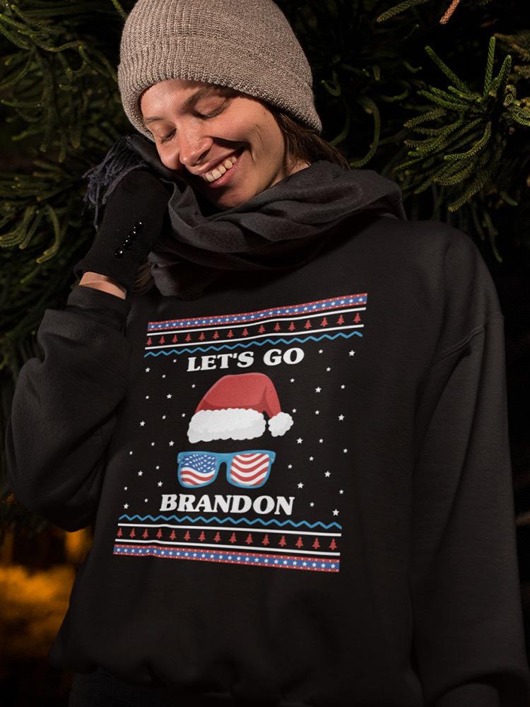Let's Go Brandon! Christmas Sweatshirt -SmartPrintsInk Designs