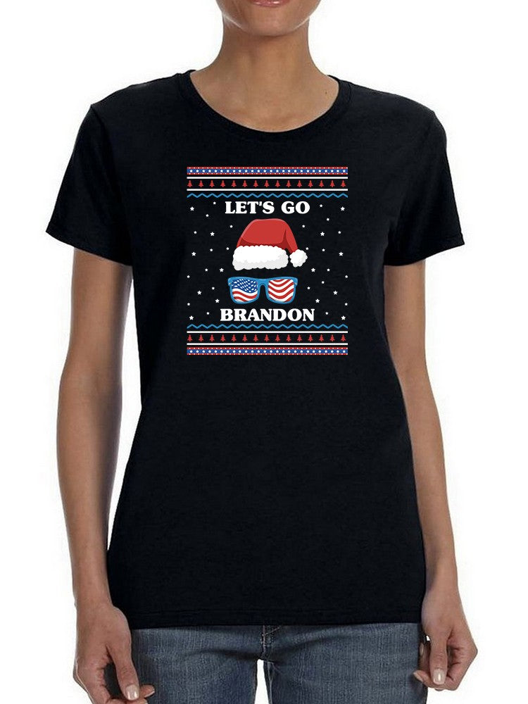 Let's Go Brandon! Christmas T-shirt -SmartPrintsInk Designs