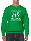 Merry Liftmas! Sweatshirt -SmartPrintsInk Designs