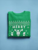 Merry Liftmas! Sweatshirt -SmartPrintsInk Designs