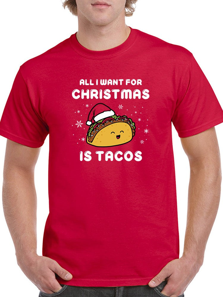 Tacos For Christmas T-shirt -SmartPrintsInk Designs