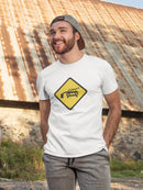 Train Cross Warning T-shirt -SmartPrintsInk Designs