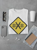 Warning Sign T-shirt -SmartPrintsInk Designs