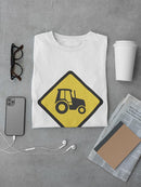 Farm Machinery Crossing Warning T-shirt -SmartPrintsInk Designs