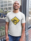 Hillside Ahead Warning T-shirt -SmartPrintsInk Designs
