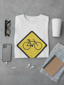 Cyclists Crossing Warning T-shirt -SmartPrintsInk Designs