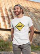 Car Cross Warning T-shirt -SmartPrintsInk Designs
