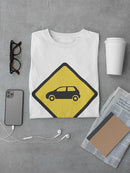 Car Cross Warning T-shirt -SmartPrintsInk Designs