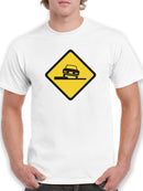 Warning Sign Yellow T-shirt -SmartPrintsInk Designs