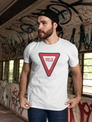 Yield Warning T-shirt -SmartPrintsInk Designs