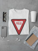 Yield Warning T-shirt -SmartPrintsInk Designs