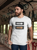 One Way And Detour Sign T-shirt -SmartPrintsInk Designs